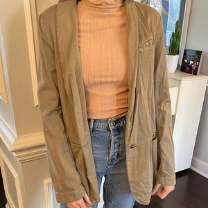 Free People green/ grey blazer